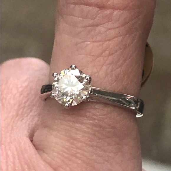 Certified 14k Gold 1 Carat Diamond Solitaire Engagement Ring ~ Bridal / Wedding - Picture 7 of 13